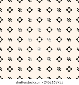 Abstract simple floral gothic style seamless pattern. Elegant minimal monochrome stylish background. Perfect for textile, wallpaper and fabrics.