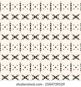 Abstract simple floral gothic style seamless pattern. Elegant minimal monochrome stylish background. Perfect for textile, fabric and fashion print.