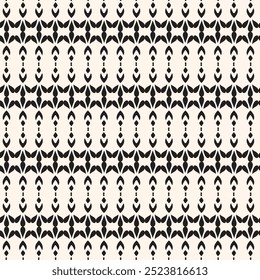 Abstract simple floral gothic style seamless pattern. Elegant minimal monochrome stylish background. Perfect for textile, fabric and fashion print.