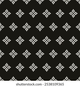 Abstrakte einfache florale gotische Stil nahtlose Muster. Eleganter minimalmonochromer stylischer Hintergrund. Perfekt für Textil-, Stoff- und Modedruck.