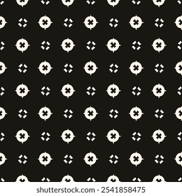 Abstrakte einfache florale gotische Stil nahtlose Muster. Eleganter minimalmonochromer stylischer Hintergrund. Perfekt für Textil-, Stoff- und Modedruck.