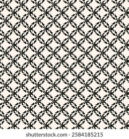 Abstract simple floral gothic style seamless pattern. Elegant minimal monochrome stylish background. Perfect for textile, wallpaper and fabrics.