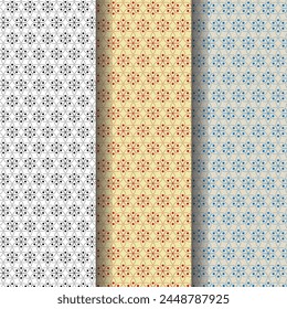 conjunto floral simple abstracto de patrones sin fisuras