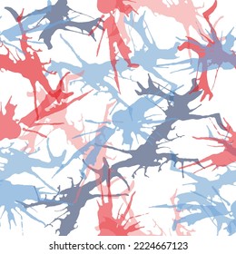 Abstract simple fluid geometric elements seamless pattern. Hand drawn curved shapes for trendy minimal, wabi sabi, cute cartoon design. Modern vector background in natural retro colors