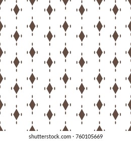 Abstract simple geometric background. Monochrome repeating texture. Seamless rhombic pattern - vector illustration.