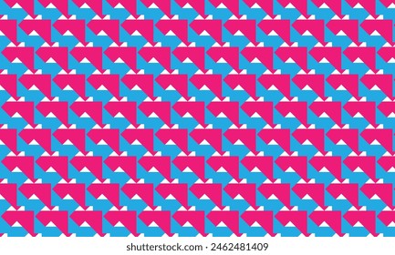 Abstrakte einfache geometrische blau rosa Farbe Form stilvolle Muster.
