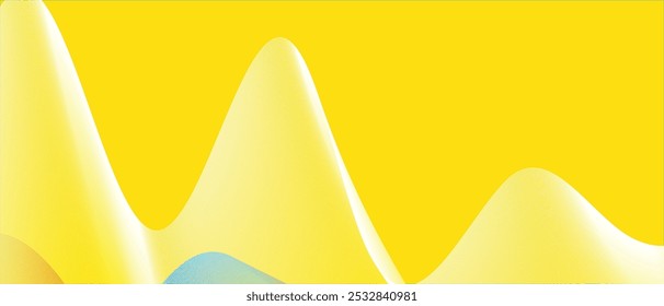 Dibujo geométrico simple abstracto de la línea de la mezcla de la coloración en amarillo.