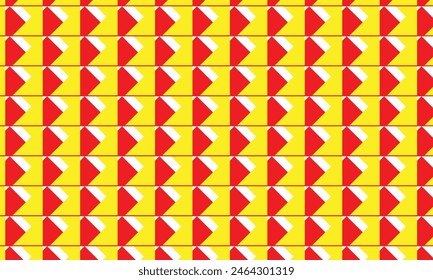 abstract simple geometric red yellow color shape stylish pattern.