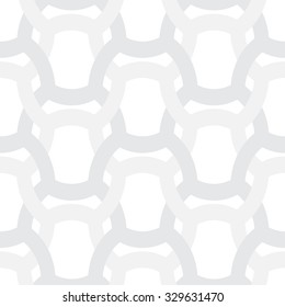 Abstract simple geometric vector pattern - entwined gray grides on white background. Eps8