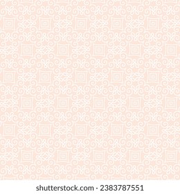 Abstract simple geometric vector seamless pattern with gold line texture on white background. Light modern simple wallpaper, bright tile backdrop, monochrome graphic element