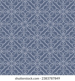 Abstract simple geometric vector seamless pattern with gold line texture on white background. Light modern simple wallpaper, bright tile backdrop, monochrome graphic element