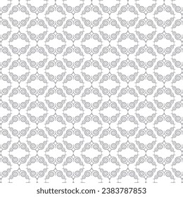 Abstract simple geometric vector seamless pattern with gold line texture on white background. Light modern simple wallpaper, bright tile backdrop, monochrome graphic element