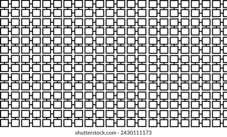 Abstract simple geometric vector seamless pattern with black and white  texture on white background. Light modern simple wallpaper, bright tile backdrop, monochrome graphic element