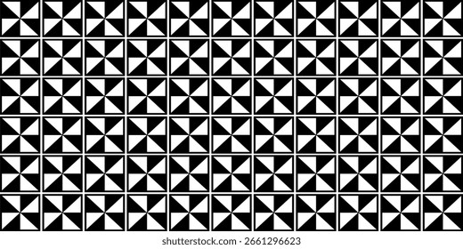 Abstract simple geometric vector seamless pattern with black color