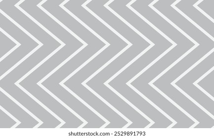 El patrón de línea de onda de esquina gris blanco geométrico simple abstracto se puede usar como fondo.