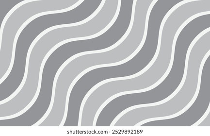abstract simple geometric white grey smooth diagonal wave line pattern can be used background.