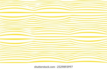 El patrón de línea de hinchazón amarillo geométrico simple abstracto se puede usar como fondo.