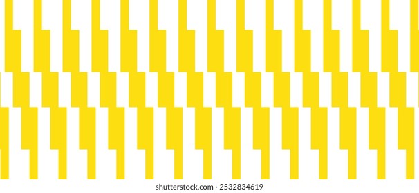 El Vector de patrón de línea irregular amarillo geométrico simple abstracto se puede usar como fondo.