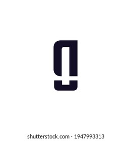 abstract simple g-letter flat icon logo