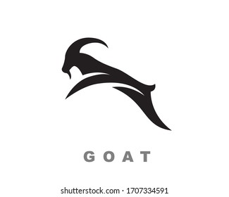 abstract simple Goat jump style logo design inspiration