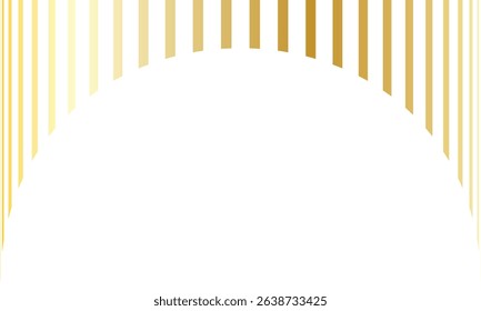 abstract simple golden arch line pattern art can be used background.