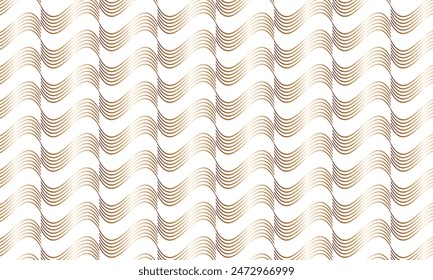 abstracto simple dorado Horizontal patrón de línea de onda fina se puede utilizar de fondo.