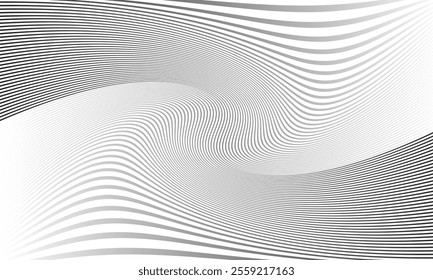 abstract simple gradient irregular thin line twist pattern.