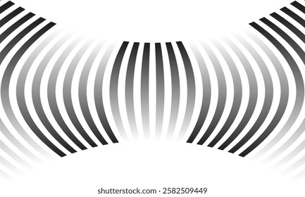 abstract simple gradient squeeze line pattern vector can be used background.