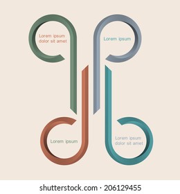 Abstract simple graphic sign for design. Vector EPS10