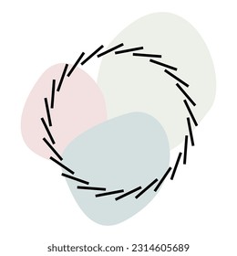 Abstract Simple Graphic Symbol Icon Design Pattern Background Line Ethnic Abstract Sign Element Icon Template