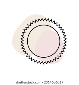 Abstract Simple Graphic Symbol Icon Design Pattern Background Line Ethnic Abstract Sign Element Icon Template