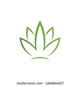 Abstract Simple Green leaf logo icon vector design. Plant, nature and ecology vector logo. Ecology logo Logotype concept icon. Vector illustration, eps10