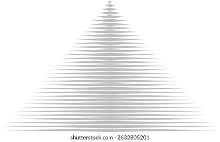 abstract simple grey big to small triangle line pattern art can be used background.