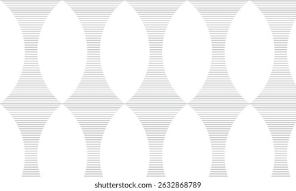 El arte de patrón de repetición de línea de abultamiento gris simple abstracto se puede usar como fondo.