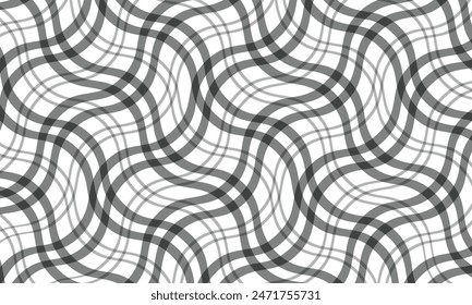 abstract simple grey diagonal smooth wave line plaid pattern can be used background.