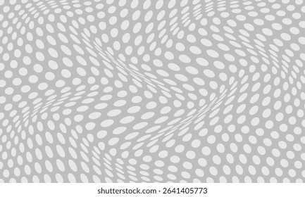 abstract simple grey dot wave pattern can be used background.