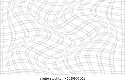 abstract simple grey double line plaid wave pattern art can be used background.