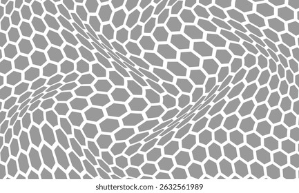 abstract simple grey polygon wave pattern art can be used background.
