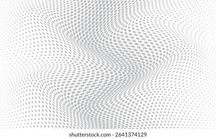 abstract simple grey star halftone wave pattern can be used background.