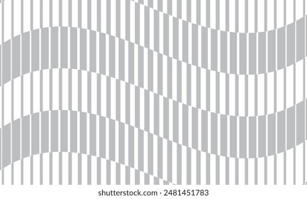 Abstract simple grey vertical thin to thick irregular wave line pattern. geometric repeat wavy stripe line.