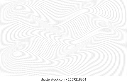 abstract simple grey wave line pattern art can be used background.