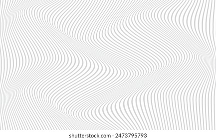 abstract simple grey wave repeat line pattern can be used background.