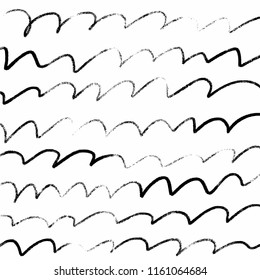 Abstract simple grunge pattern, brush strokes, scribble. Universal design, wall art. Vector, clipart.