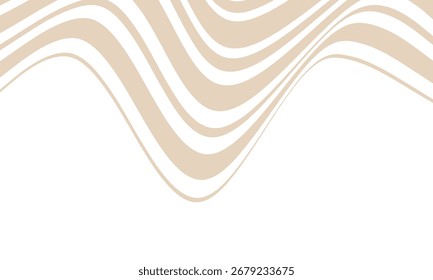 abstract simple horizontal big to small line wave pattern can be used background.