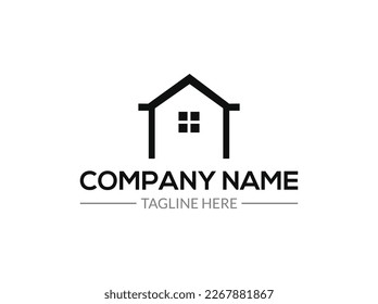 Resumen Plantilla de diseño del logotipo de manos simples de la casa. Signo de inmueble de primera calidad.Icono de vector de vectores de casa de protección universal.Plantilla de diseño de logotipo de vectores planos. Aislado sobre fondo blanco.