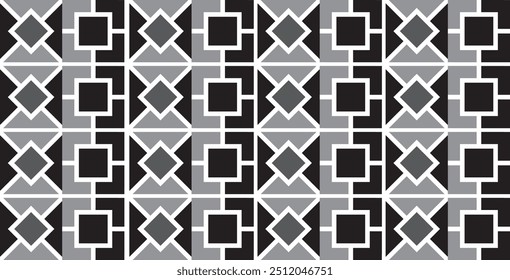 Abstractas ilustración simple patrón de repetición sin fisuras. Fondo Abstractas, conveniente para la moda, diseño textil, en Fondo de pantalla. color blanco y negro