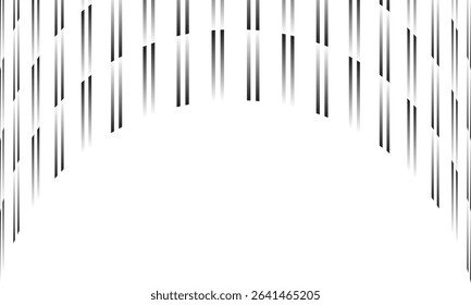 abstract simple irregular gradient double line arch pattern art can be used background.