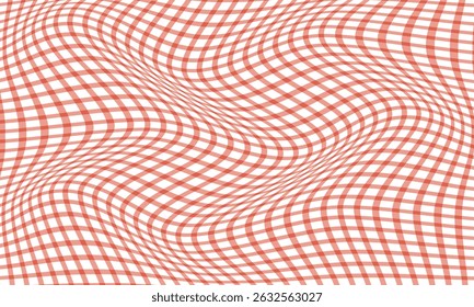 El patrón de línea de onda a cuadros de marfil simple abstracto se puede usar como fondo.