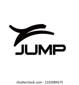 Abstract simple jumping big cat
