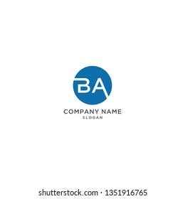 ABSTRACT SIMPLE LETTER BA LOGO VECTOR MODERN FOR YOUR BUSINESS